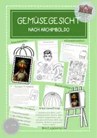 Vorschau - Mal- und Bastelvorlagen - Obst- und Gemüsegesicht nach Archimboldo - Deckblatt