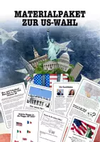 Vorschau - Arbeitsblätter - Unterrichtspaket zur US-Wahl - Wer macht das Rennen? - Deckblatt