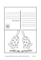 Vorschau - Arbeitsblätter - Weihnachts-Postkarten | 9 kreative Motive zu Weihnachten - Seite 3