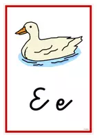 Vorschau - Fördermaterial/Inklusion - Anlautbilder / Lautbilder / Buchstabenkarten (lehrwerksunabhängig) in Vereinfachter Ausgangsschrift - Seite 1