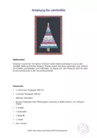 Vorschau - Mal- und Bastelvorlagen - Kunst Weihnachten, gestreifter Weihnachtsbaum - Seite 3
