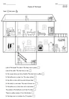 Vorschau - Arbeitsblätter - Rooms of the house: Read and colour (dreifach differenziert) - Seite 2