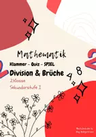 Vorschau - Arbeitsblätter - Mathematik Klammer Quiz: Brüche und Division - Deckblatt