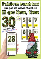 Vorschau - Spiele - Spanisch: Spiel Zahlwörter Weihnachten Advent Navidad - Deckblatt