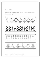 Vorschau - Arbeitsblätter - Fehlersuche Reihen, welches Symbol in der fortlaufenden Reihe passt nicht? - Seite 2