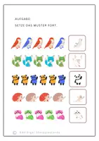 Vorschau - Arbeitsblätter - Muster fortsetzen, wie geht es weiter? - Seite 2