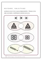 Vorschau - Arbeitsblätter - Größen vergleichen, größer,kleiner oder gleich? Starterset - Seite 1