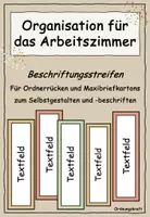 Vorschau - Anderer Materialtyp - Beschriftungen für Ordner und Maxibriefkartons - Deckblatt