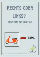 Vorschau - Arbeitsblätter - Rechts oder links? Finde die richtige Position - Deckblatt