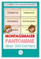 Vorschau - Stundenentwürfe - Pantomime und Montagsmaler über 300 Wortkarten für - Deckblatt