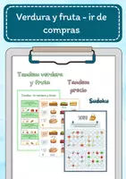 Vorschau - Spiele - Verdura y fruta juegos (Tandem und Sudoku) - Deckblatt