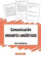 Vista previa - Unidades / Secuencias / Situaciones de Aprendizaje - Comunicación y variantes lingüísticas - Portada
