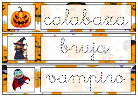Vista previa - Tarjetas / Manipulativos - JUEGO ESCRITURA VERSIÓN HALLOWEEN - página 3