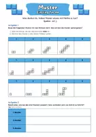 Vorschau - Arbeitsblätter - Arbeitsblatt Muster knacken - Einstieg Terme - Mathe - Seite 1