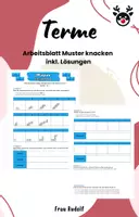 Vorschau - Arbeitsblätter - Arbeitsblatt Muster knacken - Einstieg Terme - Mathe - Deckblatt