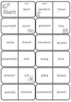 Vorschau - Stationenlernen - Domino - Nomen werden zu Adjektiven - Seite 1