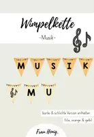 Vorschau - Poster - Materialpaket Wimpelketten Fächer/ Mathe, Deutsch, Sachunterricht, Musik Kunst, Englisch - Seite 1