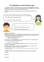 Vorschau - Stundenentwürfe - Materialpaket zur Logik im Ethik-/Philosophieunterricht. Logische Aussagen visuell darstellen. Prämissen und Konklusionen, Syllogismen in der Gruselvilla. - Deckblatt