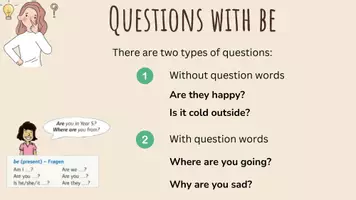 Vorschau - Arbeitsblätter - Questions with the Verb "Be" – English Grammar year 5 - Seite 1