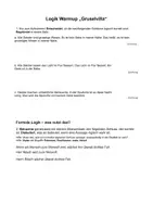 Vorschau - Arbeitsblätter - Reihe zu Logik (Stunde 2): WarmUP zu Logik-Aufgaben - Seite 1