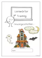 Vorschau - Arbeitsblätter - Lernwörtertraining Gruselgeschichten/ Halloween - Arbeitsheft/ AB´s - Seite 1