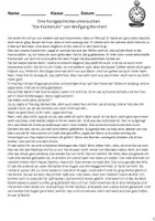 Vorschau - Arbeitsblätter - Arbeitsblatt: Die Küchenuhr – Kurzgeschichte analysieren und verstehen 🕰️📚 (Leseverständnis, Charakterbeschreibung, kreatives Schreiben (Tagebucheintrag) , ...) - Seite 1