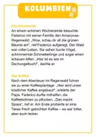 Vorschau - Text - Lesetext Kolumbien - Deckblatt