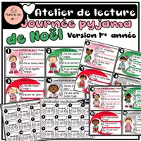 Aperçu - Cartes / Images - Lecture Journée pyjama de Noël 1re - Page de couverture