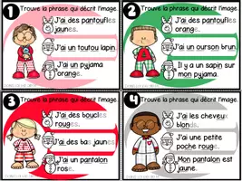 Aperçu - Cartes / Images - Lecture Journée pyjama de Noël 1re - Page 1