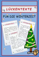Vorschau - Arbeitsblätter - Winter: Lückentexte - Seite 1