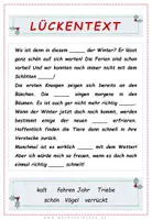 Vorschau - Arbeitsblätter - Winter: Lückentexte - Seite 2