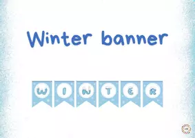 Vista previa - Decoración del aula - winter banner - Portada