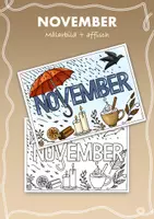 förhandsvisning - November - Målarbild och affisch - försättsblad