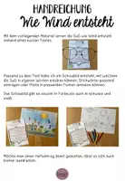 Vorschau - Arbeitsblätter - Wind entsteht Schaubild und Infotext ab Klasse 3 - Seite 1