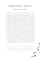 Vorschau - Arbeitsblätter - Suchsel / Animals / Englisch 4-5 / Word Search Game - Seite 2