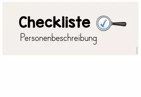 Vorschau - Arbeitsblätter - Personenbeschreibung - Checkliste - Seite 2