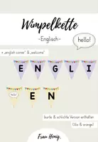 Vorschau - Poster - Wimpelkette Englisch/ english corner/ welcome - Deckblatt