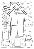 Vista previa - Hojas de trabajo - Halloween Spukhaus Deutsch / Alemán - página 2