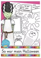 Vista previa - Hojas de trabajo - HALLOWEEN Deutsch / Alemán Bericht - Portada