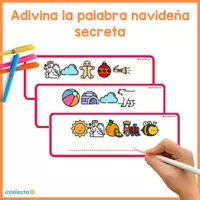 Vista previa - Hojas de trabajo - Adivina la palabra secreta navideña - Portada