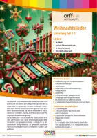 Vorschau - Stundenentwürfe - 4 Weihnachtslieder für Orffinstrumente (Im Advent, Lasst uns froh und munter sein, Ihr Kinderlein kommet,Stille Nacht, heilige Nacht) - Deckblatt