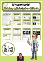 Vorschau - Stundenentwürfe - Alkalimetalle: Natrium Wissenskartei + Steckbrief + Quizze - Seite 1