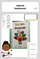 Vorschau - Arbeitsblätter - Lapbook zum Thema Dankbarkeit - Deckblatt