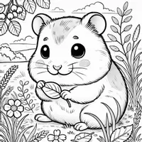 Vorschau - Mal- und Bastelvorlagen - Hamster Ausmalbilder (50 Malvorlagen) inkl. Stundenentwurf (PDF) - Seite 3