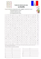 Vorschau - Arbeitsblätter - Wortsuchrätsel Französisch: Famille / Familie (mit Lösung) - Deckblatt