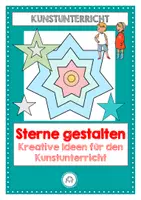 Vorschau - Mal- und Bastelvorlagen - Sterne gestalten. Winterliche Fensterbilder. Christbaumschmuck basteln - Deckblatt