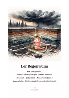 Vorschau - Arbeitsblätter - Der Regenwurm - 4 Rätsel + Ausmalbild - Deckblatt