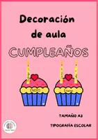 Vista previa - Tarjetas / Manipulativos - DECORACION CUMPLEAÑOS (CUPCAKE) TAMAÑO A4 - Portada