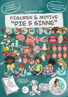 Vorschau - Arbeitsblätter - Cliparts-Set "Die Sinne" / 5 Sinne des Menschen - Deckblatt
