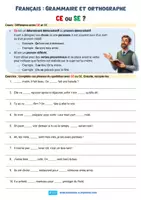 Aperçu - Apprentissages en autonomie - Grammaire et orthographe - CE et SE - Page 1
